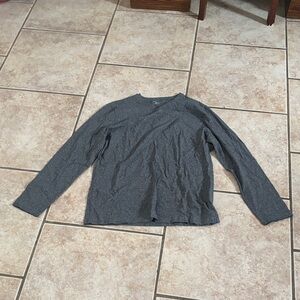 Structure Slum Fit Charcoal Long Sleeve Tee